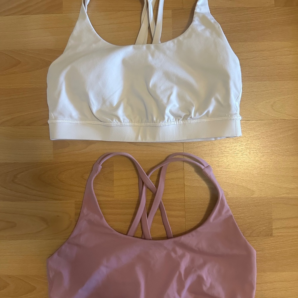 Lululemon Energy Bra, B-D cups/Medium Support, Size 6, *TWO BRAS*